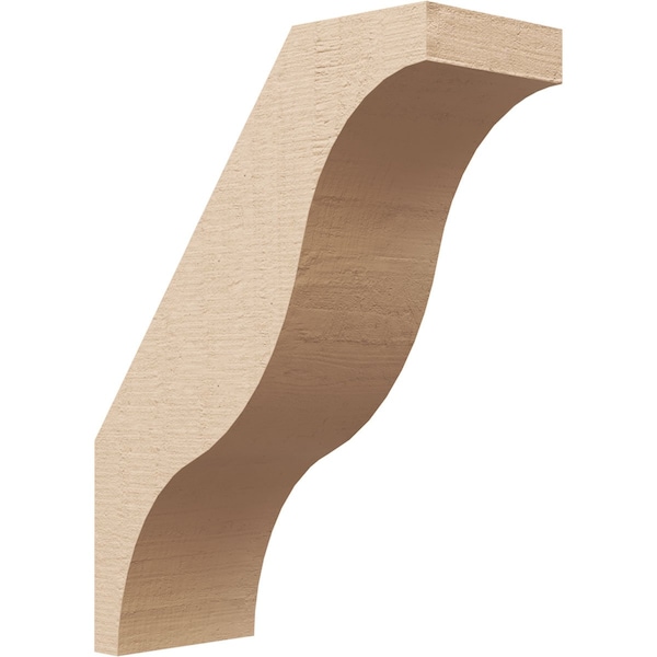 Ekena Millwork 5-inch W x 12-inch D x 16-inch H Funston Rough Cedar Woodgrain TimberThane Knee Brace, Primed BRCUR05X12X16FSTRCPR - main